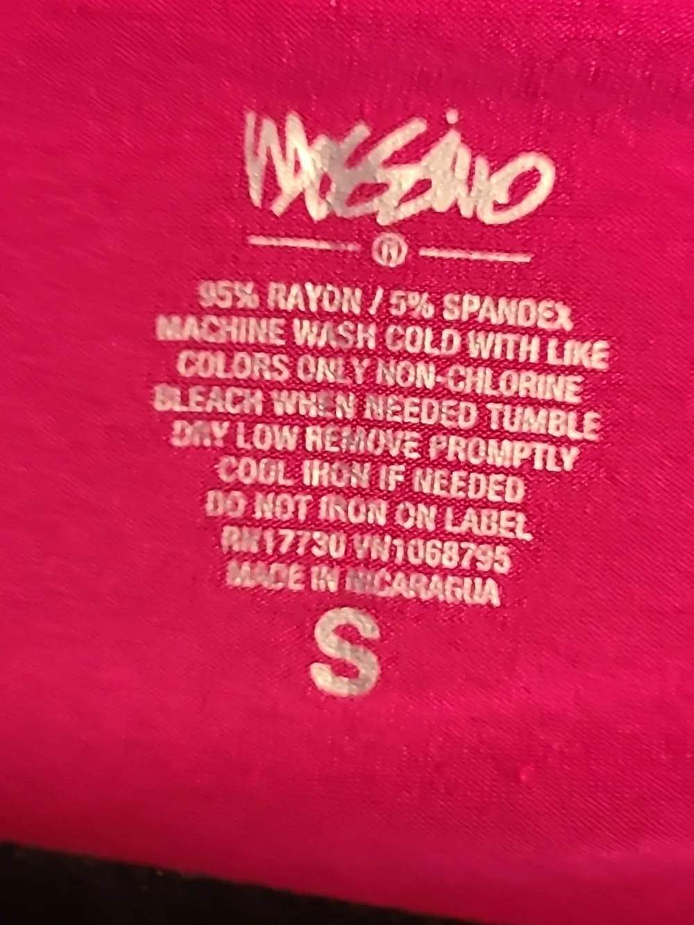 VARIOUS 3 Long V Neck Rayon Tees. Size S.  Blue Fuschia Pink And Purple - Picture 4 of 7